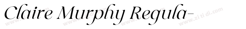 Claire Murphy Regula字体转换